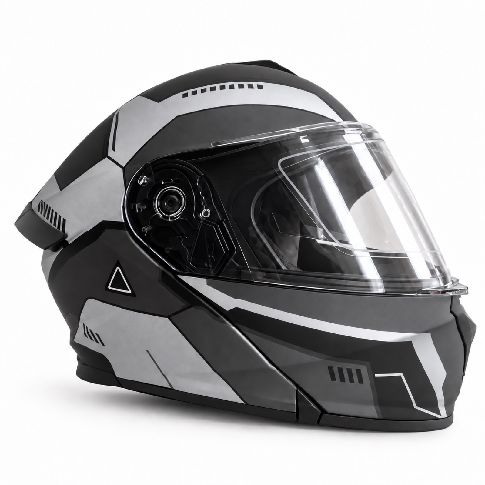 Casco modular XVEX NP-900 acabado gris gráfico